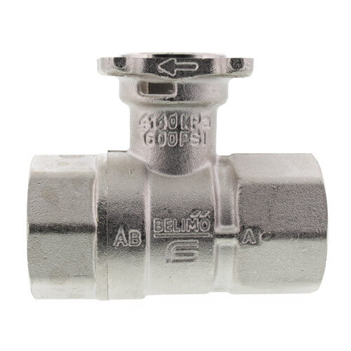 Main product image of 1" B2 Series, 2-Way Characterized Control Brass Valve w/ Stainless Steel Ball & Stem (19.0 Cv)