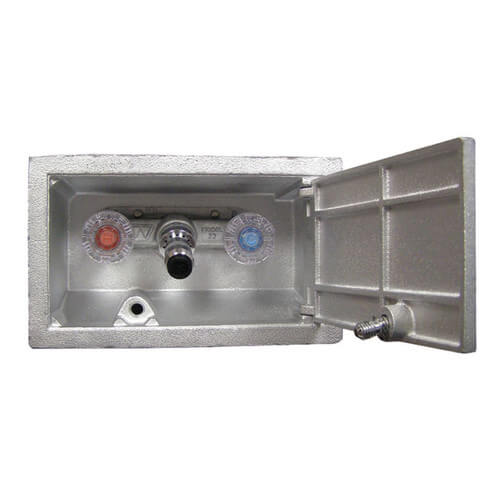 Main product image of Model B22 22", 1/2" x 3/4" Sweat Inlet Hot & Cold Box Anti-Siphon Faucet w/ Metal Handle (Chrome)