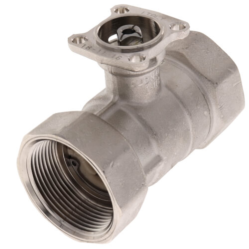 Main product image of 1-1/2" B2 Series, 2-Way Characterized Control Brass Valve w/ Stainless Steel Ball & Stem (29.0 Cv)