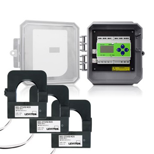 Main product image of Outdoor Series 4000 Submeter, Universal Voltage 3-phase 3W/4W Modbus Submeter Kit (CTs Included), 3 200A Split Core Current Transformers (CT)