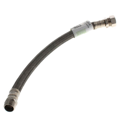 Main product image of 3/4" MIP x 3/4" Compression Coupling No-Burst Braided Hose Water Heater Connector (18" Length)