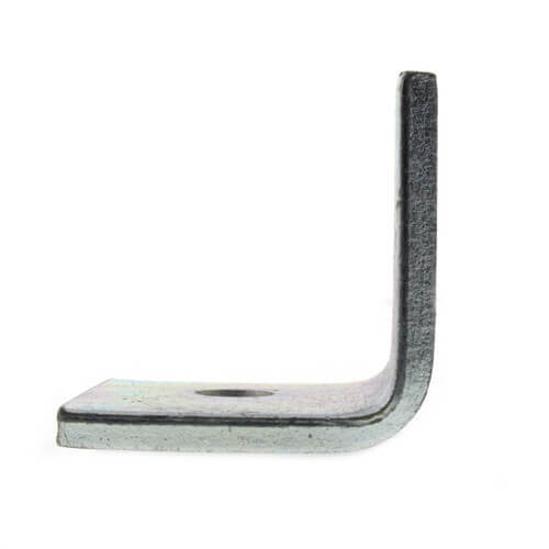 2 Hole Side Beam Angle Clip, 7/16" (Zinc)