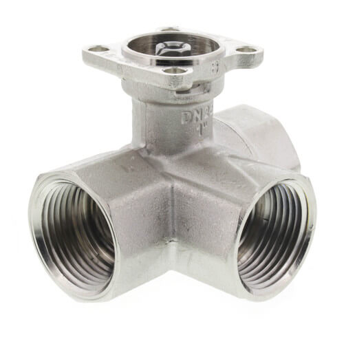 Main product image of 1" B3 Series, 3-Way Characterized Control Brass Valve w/ Stainless Steel Ball & Stem (30.0 Cv)