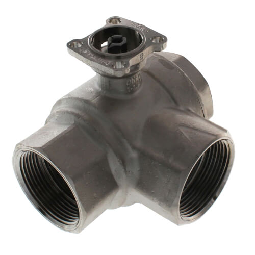 Main product image of 1-1/2" B3 Series, 3-Way Characterized Control Brass Valve w/ Stainless Steel Ball & Stem (19.0 Cv)