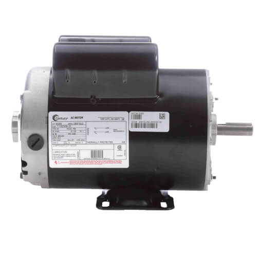 Main product image of 5 SPL HP 208-230v Air Compressor Motor, 1 PH, 3600 RPM, 56 Frame, ODP