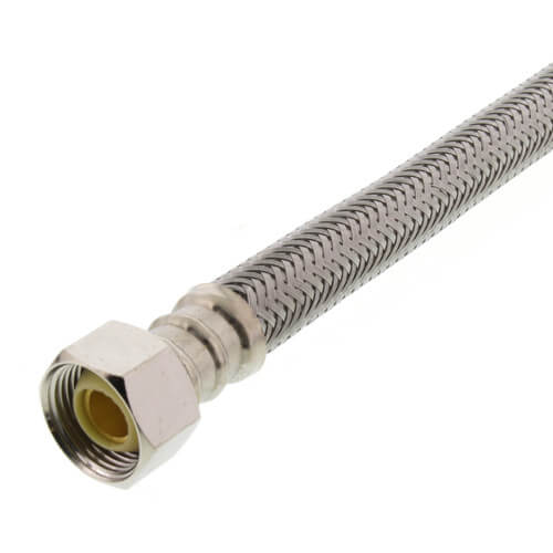 Main product image of B3T16 16" Braided Stainless Steel Hose Toilet Connector (1/2" Compression x 7/8" Ballcock)