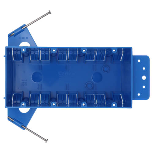 Main product image of 60 Cubic Inch 4-Gang Nail-On New Work Non-Metallic Outlet Box