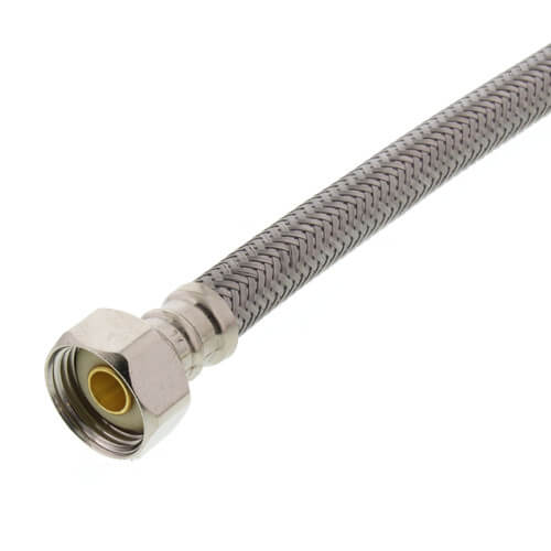 Main product image of 30" Braided Stainless Steel Hose Faucet Supply Connector (1/2" x 1/2" FIP)