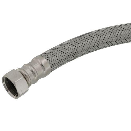 Main product image of 3/4" FIP x 3/4" Compression No-Burst Braided Hose Water Heater Connector (12" Length)