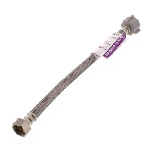 Main product image of 12" Braided Stainless Steel Toilet Supply Connector (1/2" FIP x 7/8" Ballcock)