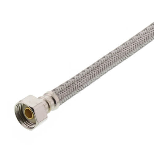 Main product image of 16" Braided Stainless Steel Toilet Supply Connector (1/2" FIP x 7/8" Ballcock)