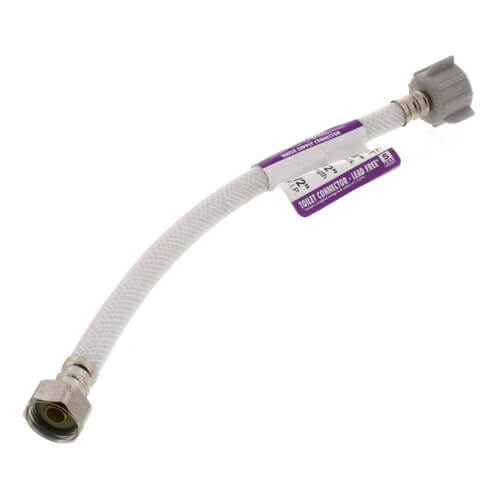 Main product image of 12" Reinforced Vinyl Toilet Supply Connector (1/2" F.I.P. x 7/8" Ballcock)