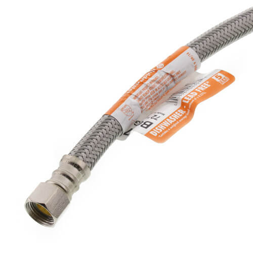 B6W72 Fluidmaster B6W72 72" Braided Stainless Steel Dishwasher