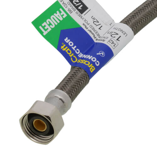 B812AF Brasscraft B812AF 12" Polymer Coated Braided Hose Faucet