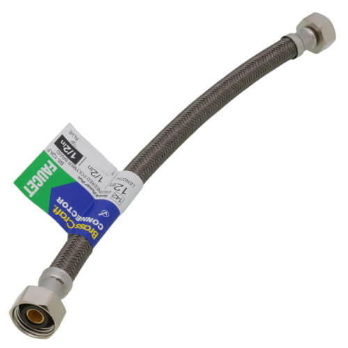 B812AF Brasscraft B812AF 12" Polymer Coated Braided Hose Faucet