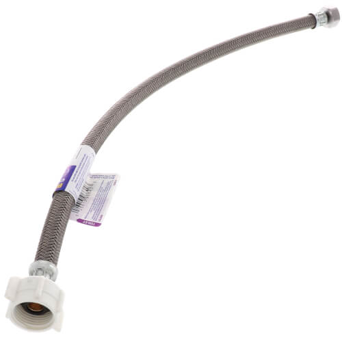 Main product image of 20" Polymer Coated Braided Hose Faucet Connector (1/2" FIP x 7/8" Ballcock)
