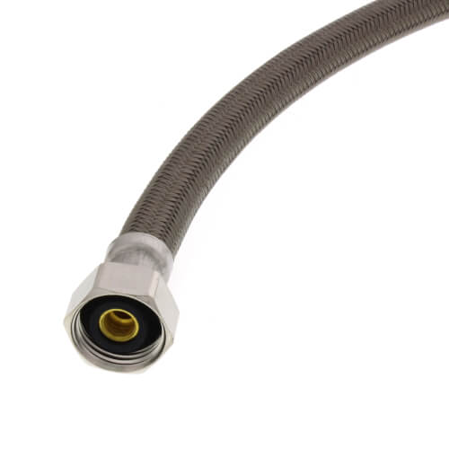 Main product image of 24" Polymer Coated Braided Hose Faucet Connector (1/2" x 1/2" FIP)