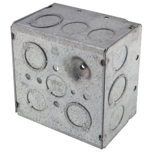 B8546 Topaz B8546 4" Square Welded Box, 21/8" Deep w/ 1/2" & 3/4