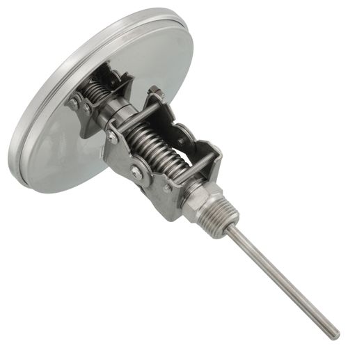 Main product image of B856, 5" Dial, 4" Adjustable Angle Bimetal Thermometer with Recal (25-Degree (F) to 125-Degree (F) & -5-Degree (C) to 50-Degree (C))