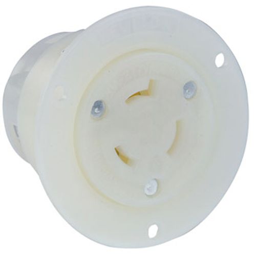 Main product image of 20A, 277V Flanged Outlet Locking Receptacle, Industrial Grade