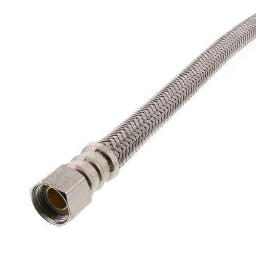 Main product image of B8F20 20" Braided Stainless Steel Hose Faucet Connector (3/8" Compression x 3/8" O.D. Compression)