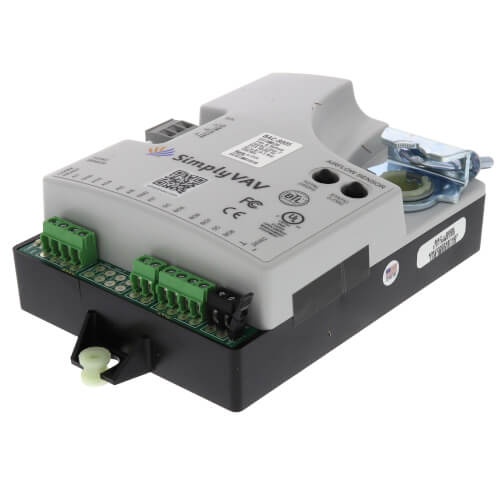 Main product image of SimplyVAV BACnet Fan & Reheat Single Duct VAV Controller (40 lb-in, 90 sec Actuator)