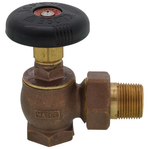 Main product image of 3/4" (FIP x Male Union) Steam Angle Radiator Valve