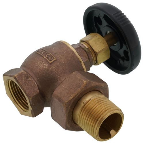 Main product image of 3/4" (FIP x Male Union) Steam Angle Radiator Valve