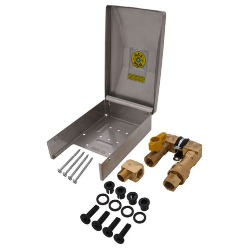 Main product image of BBQ Gas Outlet with 1/2" NPT Inlet x 1/2" Quick Disconnect Outlet
