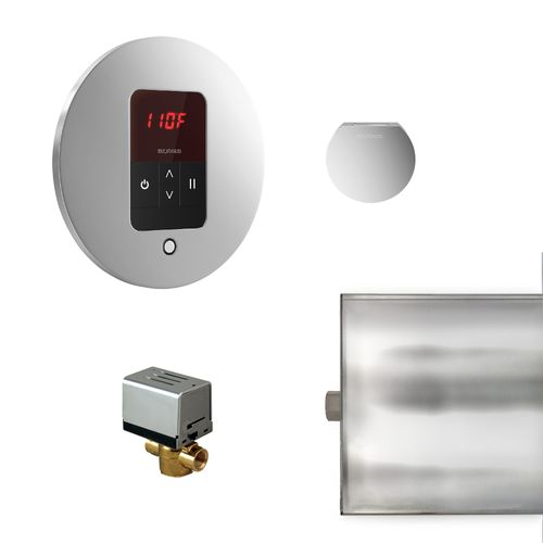 Main product image of Basic Butler Steam Shower Control Package with iTempo Control and Aroma Designer SteamHead in Round Polished Chrome