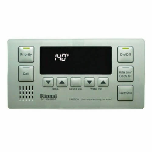 BC100V1S Rinnai BC100V1S Deluxe Bathroom Control w/ Clock