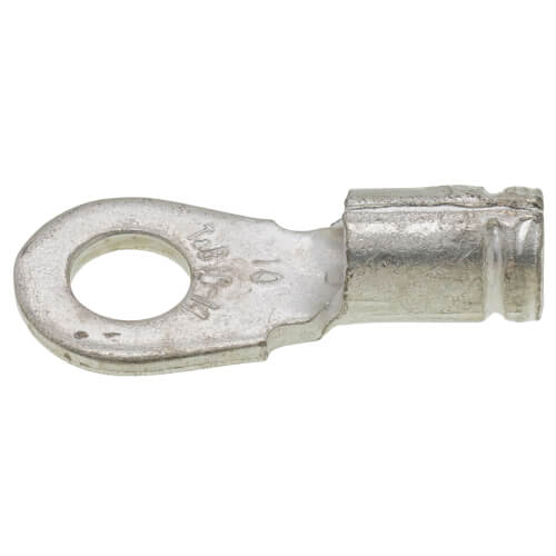 Main product image of #10 Bolt Hole Non-Insulated Heavy Duty Copper Ring Terminal, 16-14 AWG