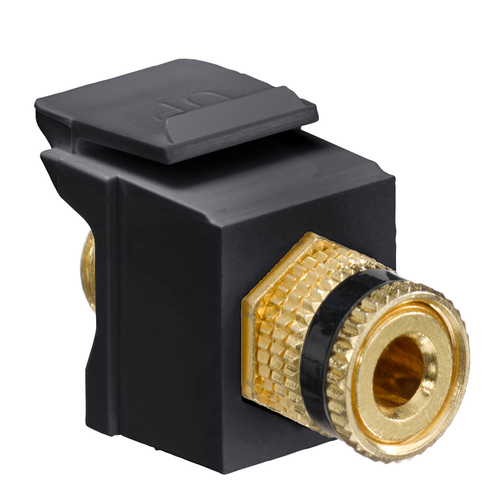 Main product image of Binding Post Quickport, Coupler (Black) Stripe (Black) Housing