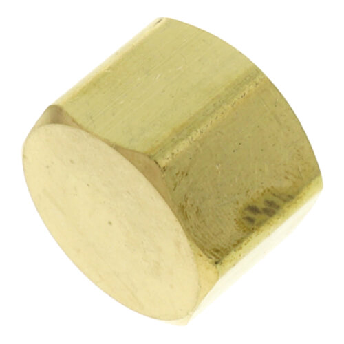 1/2" OD Brass Compression Cap (Lead Free)