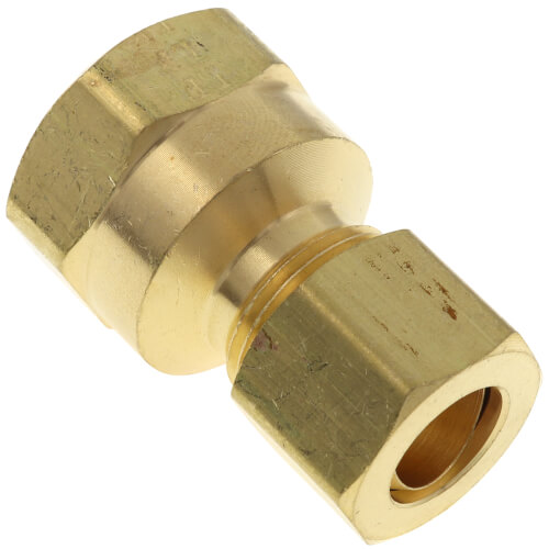 Main product image of 3/8" OD x 3/8" FIP Brass Compression Connector, Lead Free