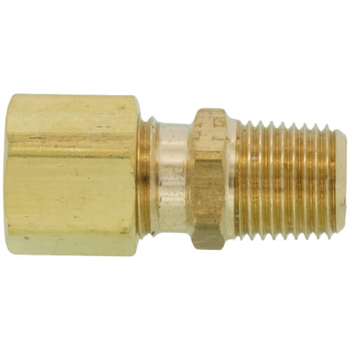 Main product image of 1/4" OD x 1/8" MIP Brass Compression Connector, Lead Free