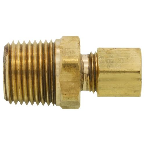 Main product image of 1/4" OD x 3/8" MIP Brass Compression Connector, Lead Free