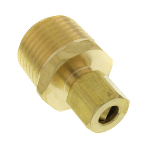 Main product image of 1/4" OD x 1/2" MIP Brass Compression Connector, Lead Free