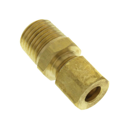 Main product image of 1/4" OD x 1/4" MIP Brass Compression Connector, Lead Free