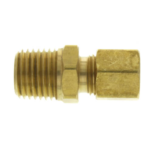 Main product image of 1/4" OD x 1/4" MIP Brass Compression Connector, Lead Free