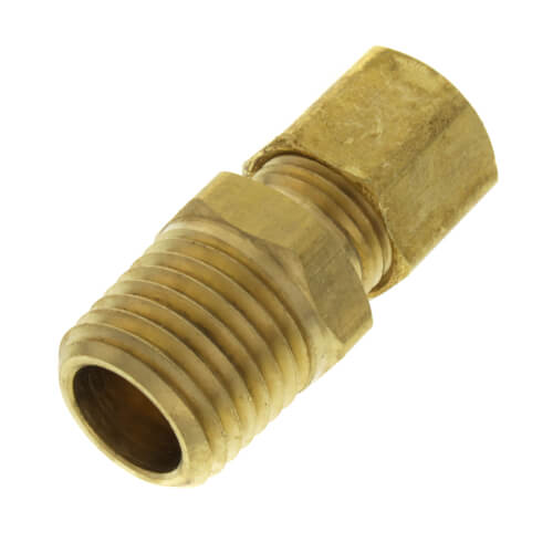 Main product image of 1/4" OD x 1/4" MIP Brass Compression Connector, Lead Free