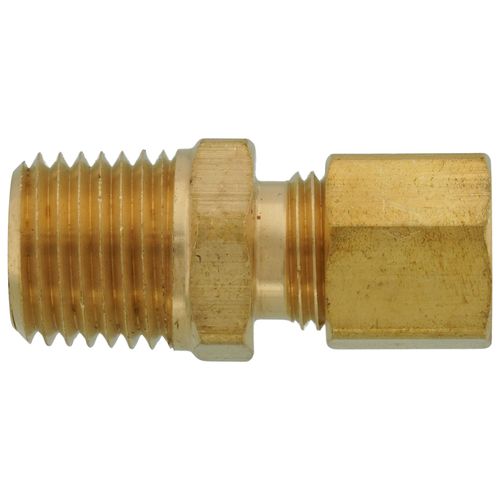 Main product image of 1/4" OD x 1/4" MIP Brass Compression Connector, Lead Free