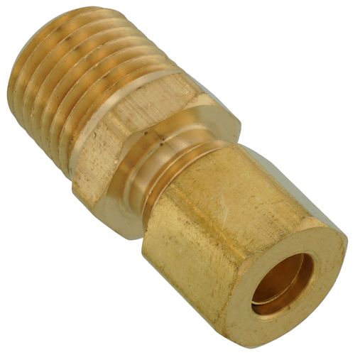 Main product image of 1/4" OD x 1/4" MIP Brass Compression Connector, Lead Free