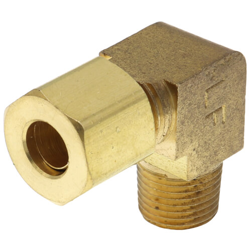 Main product image of 1/4" OD x 1/8" MIP Brass Compression Elbow, Lead Free
