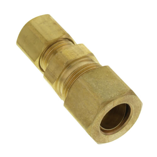 3/8" x 1/4" OD Brass Compression Union, Lead Free