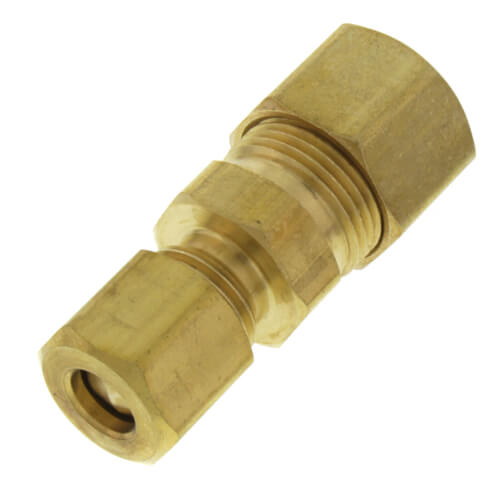 3/8" x 1/4" OD Brass Compression Union, Lead Free