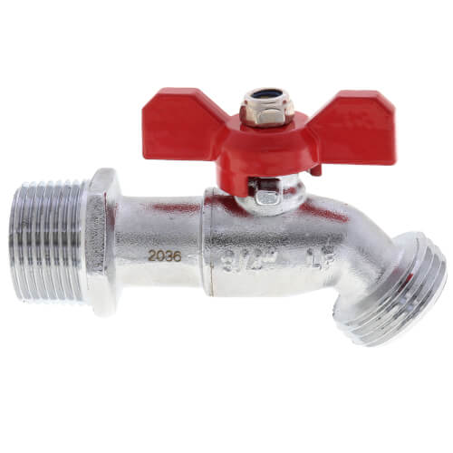 Main product image of 3/4" Chrome Plated Boiler Drain w/ T-Handle (Lead Free)