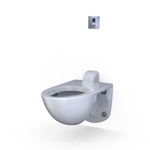 Main product image of TET3LB31#SS Ecopower Touchless 1.28 GPF High Efficiency Concealed Toilet Flushometer Valve for Back Spud w/ 4" x 4" Cover Plate, Stainless Steel