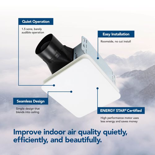 Main product image of 1.5 Sones Roomside Series Ventilation Fan Only, Energy Star (80 CFM)