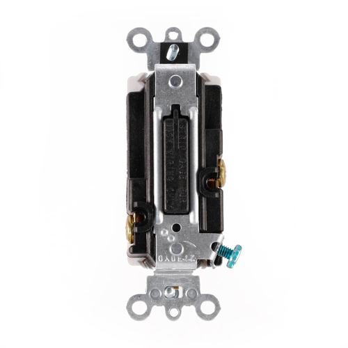Main product image of 3A, 24V AC/DC, Switch Decora Plus Quiet Rocker, Low Voltage 1 Pole, Commercial, Side/Back Wired (White)
